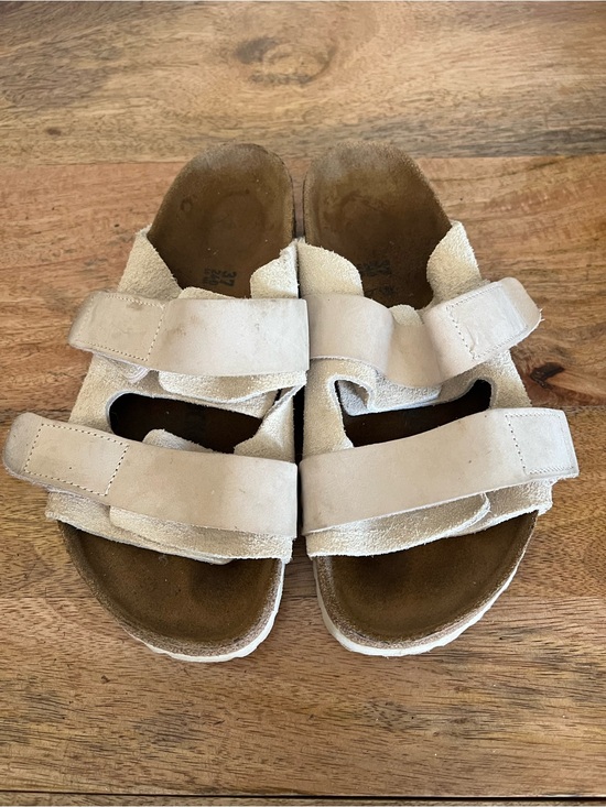 Birkenstock Shoes - Birkenstock  Uji Antique White Nubuck/Suede Leather Regular Size 6-6.5